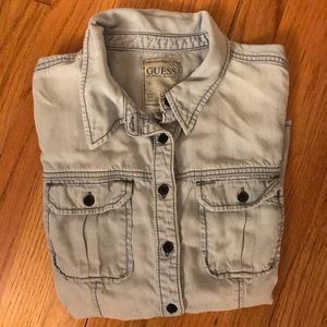 Guess Button Down
